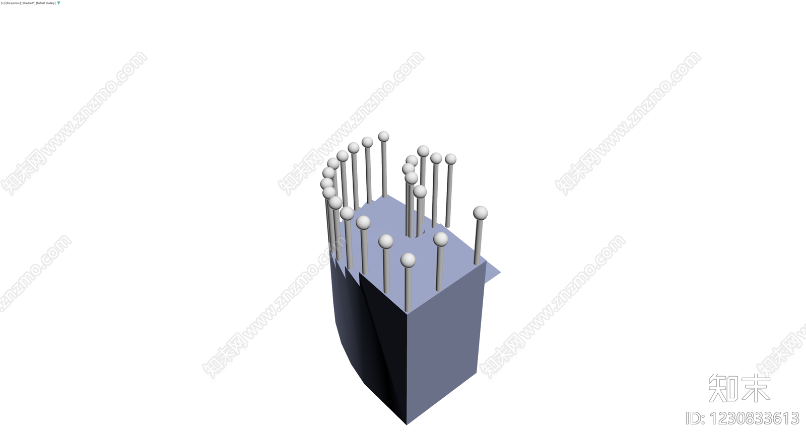 带针插的软包底座3D模型下载【ID:1230833613】