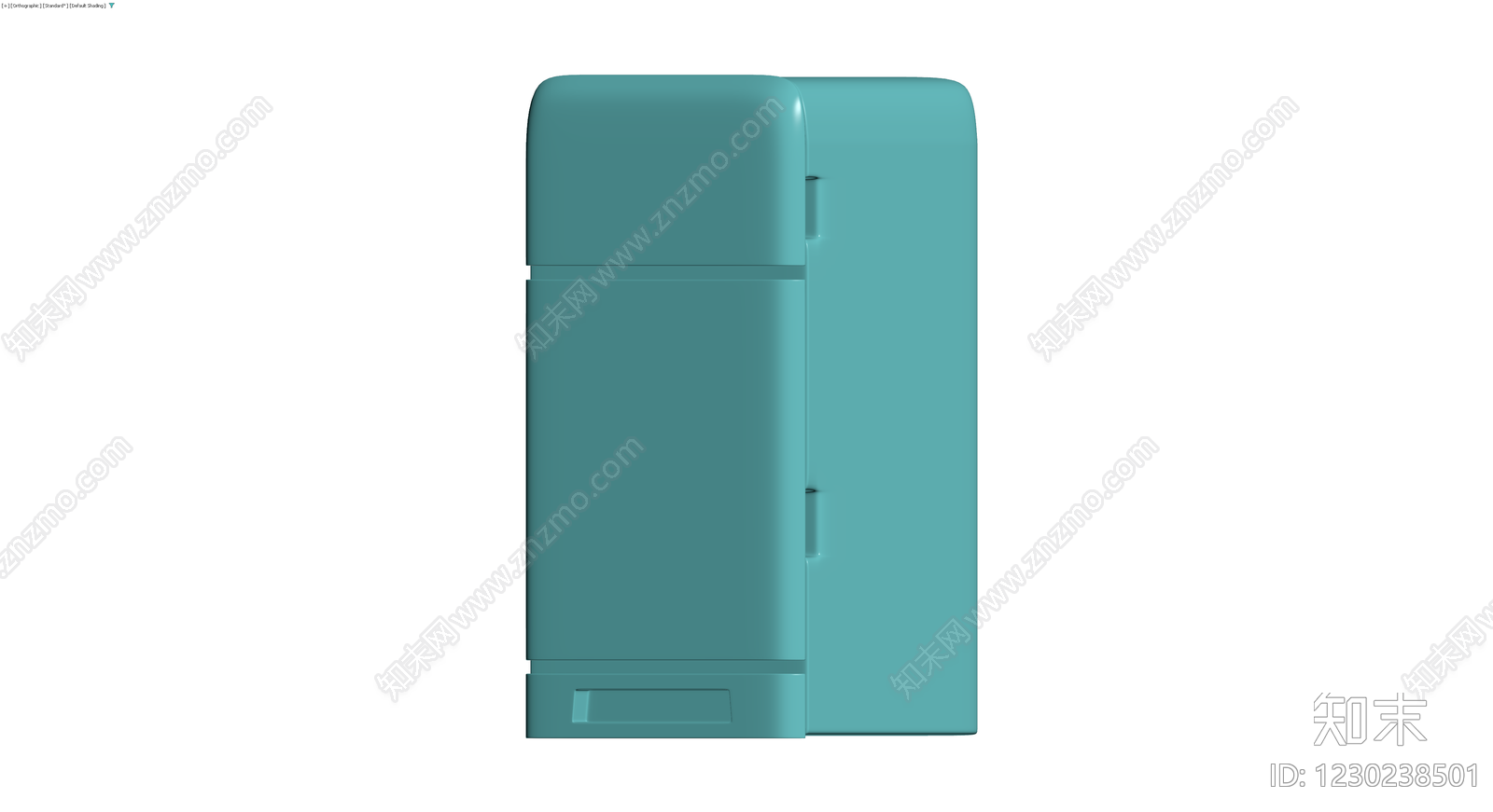 复古双门冰箱模型3D模型下载【ID:1230238501】