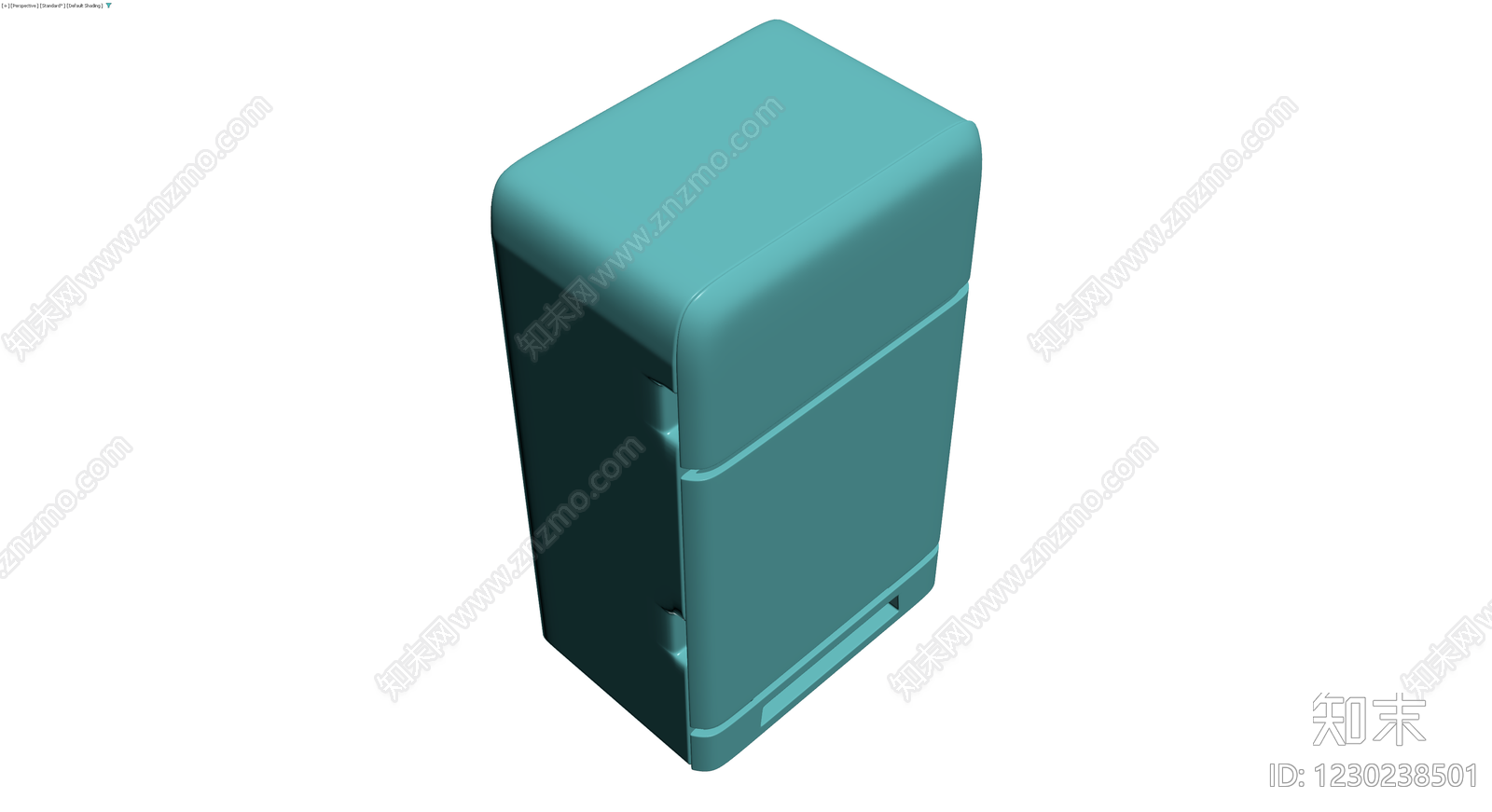 复古双门冰箱模型3D模型下载【ID:1230238501】