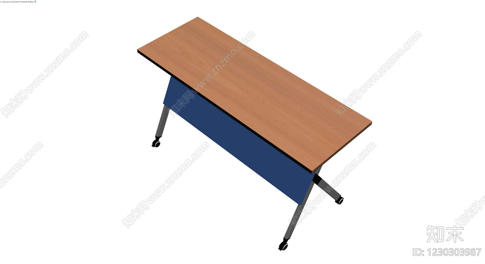 带脚轮移动折叠桌3D模型下载【ID:1230303987】