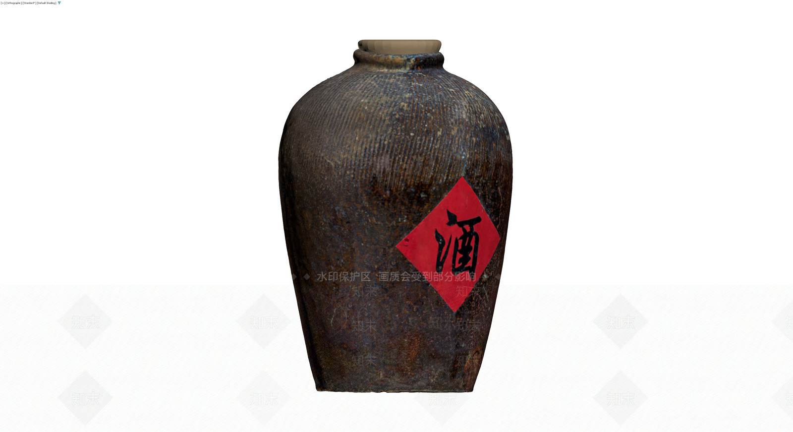 日式酒坛陶罐3D模型下载【ID:1230356526】