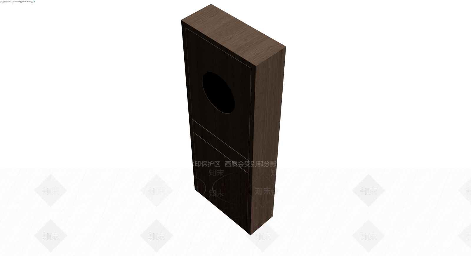 深木色收纳柜组合3D模型下载【ID:1229936771】