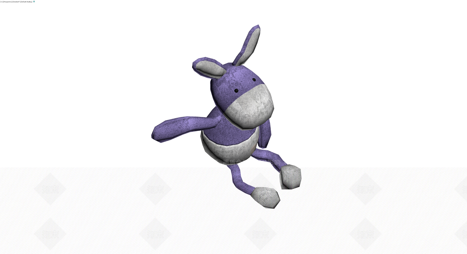 紫色针织兔子玩偶3D模型下载【ID:1230579291】