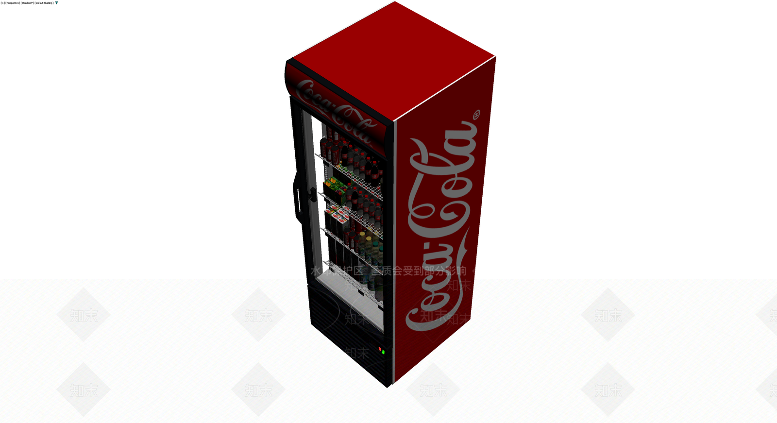 可口可乐品牌冷藏展示柜3D模型下载【ID:1230603929】