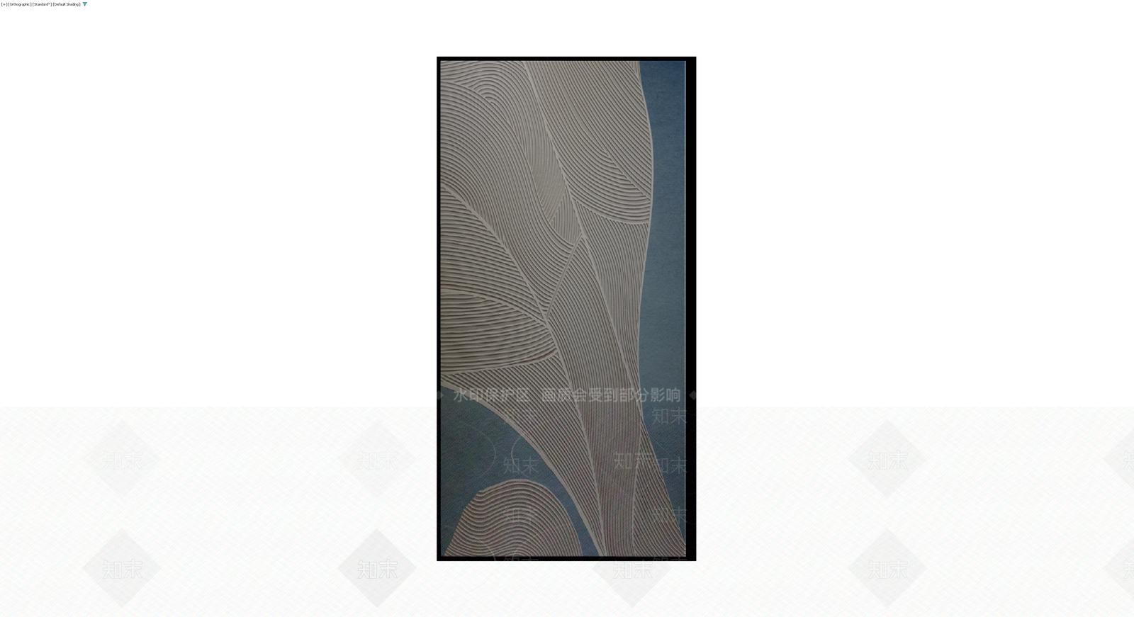 黑色边框装饰浮雕画3D模型下载【ID:1230110164】