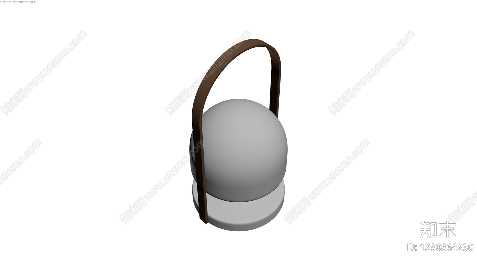 球形提手灯具灰模3D模型下载【ID:1230864230】