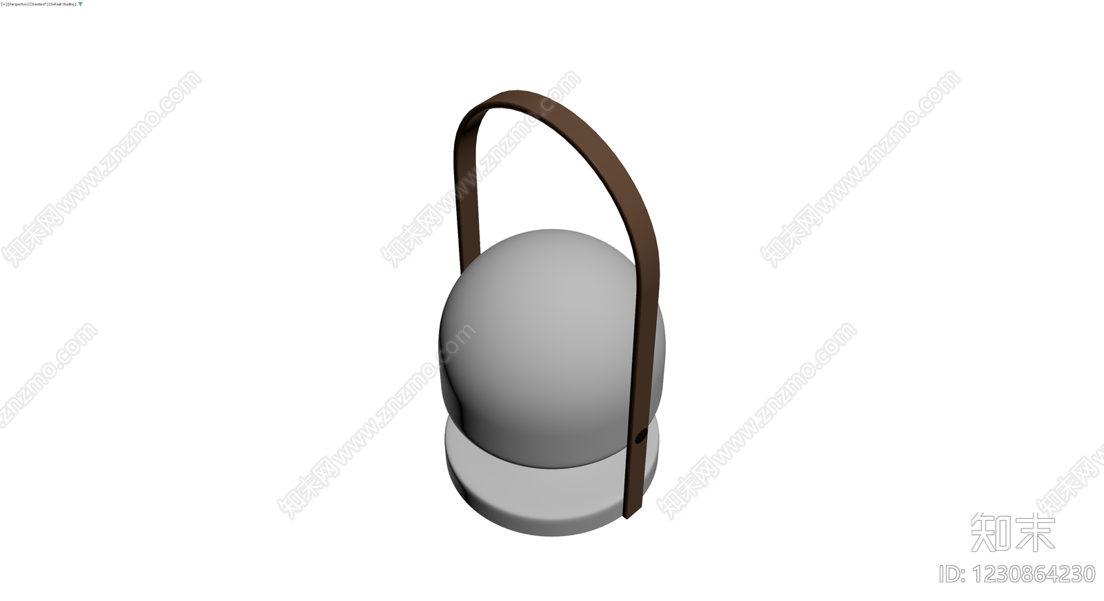 球形提手灯具灰模3D模型下载【ID:1230864230】
