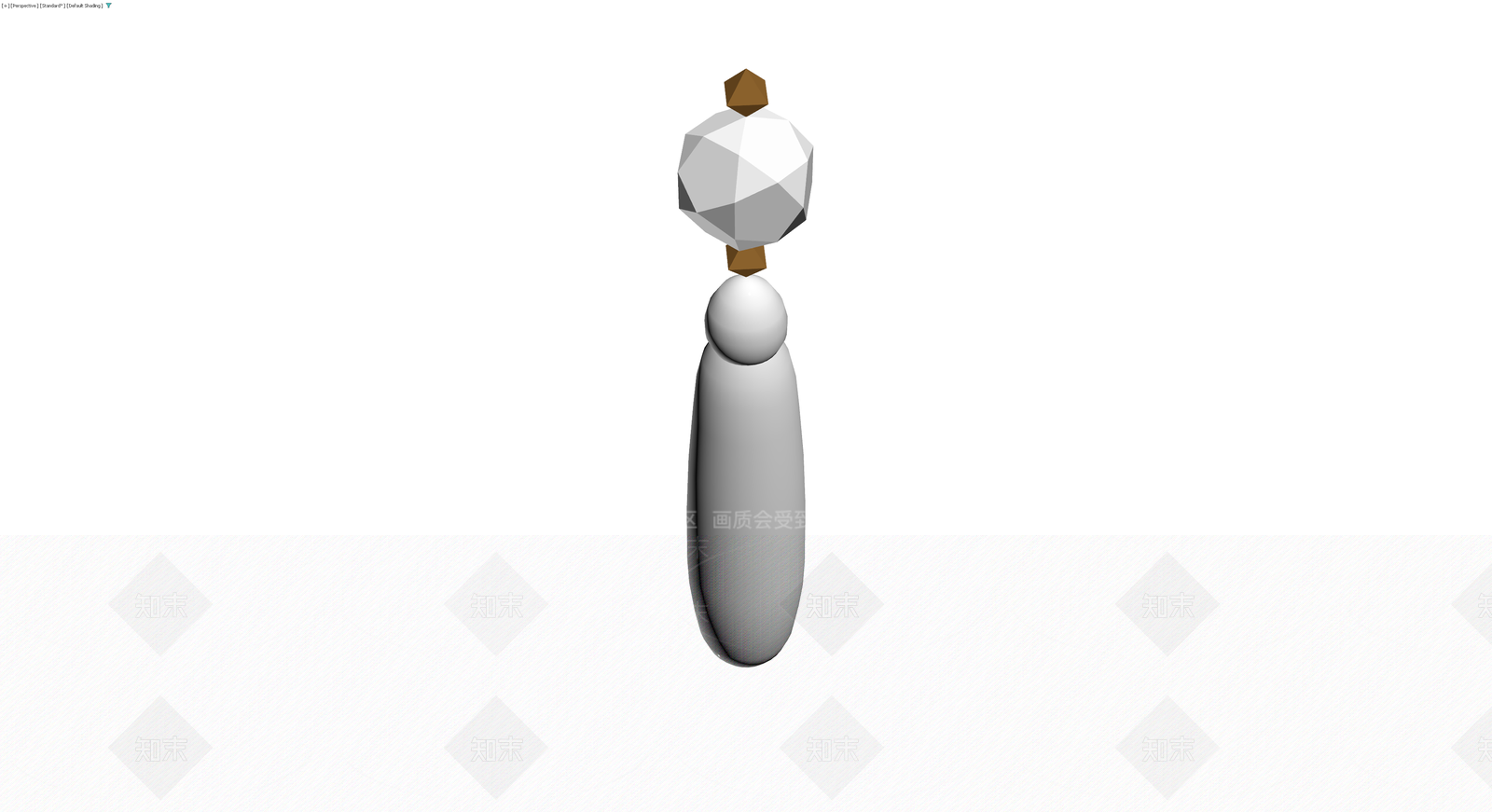 低多面体装饰摆件3D模型下载【ID:1229879862】
