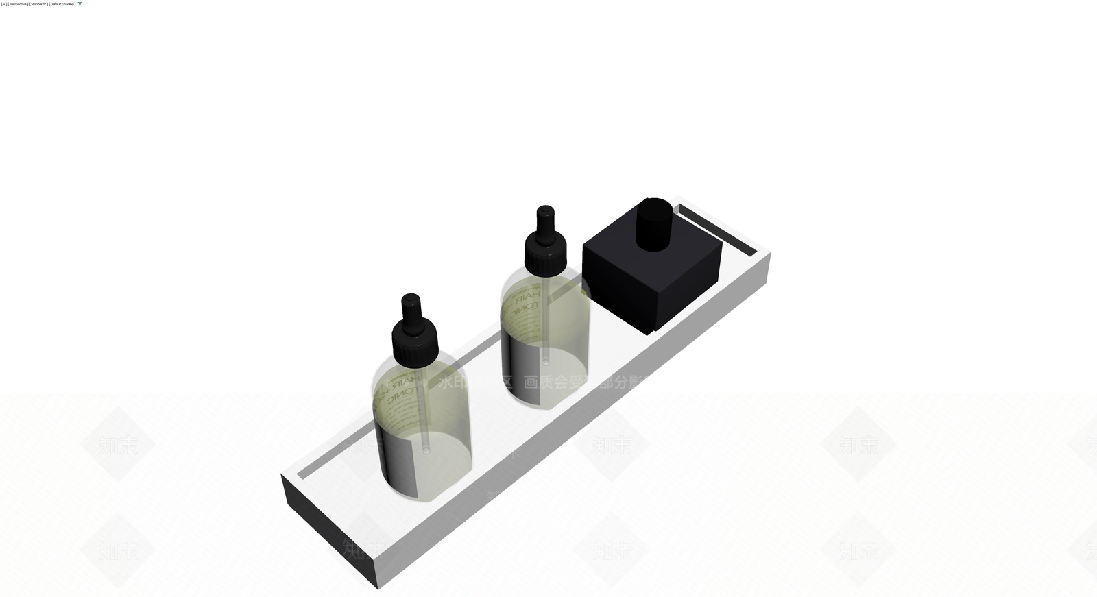 洗护用品托盘组合3D模型下载【ID:1230748443】