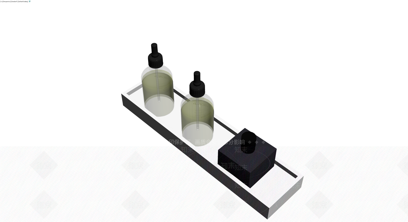 洗护用品托盘组合3D模型下载【ID:1230748443】