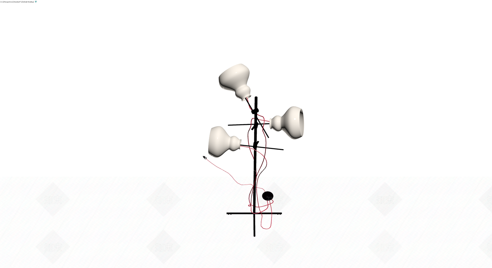 多头落地灯模型3D模型下载【ID:1229680801】