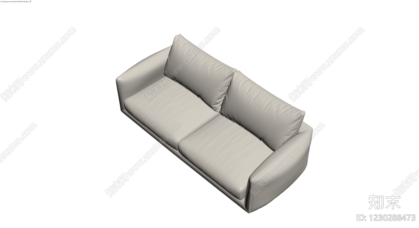 现代简约双人沙发3D模型下载【ID:1230288473】