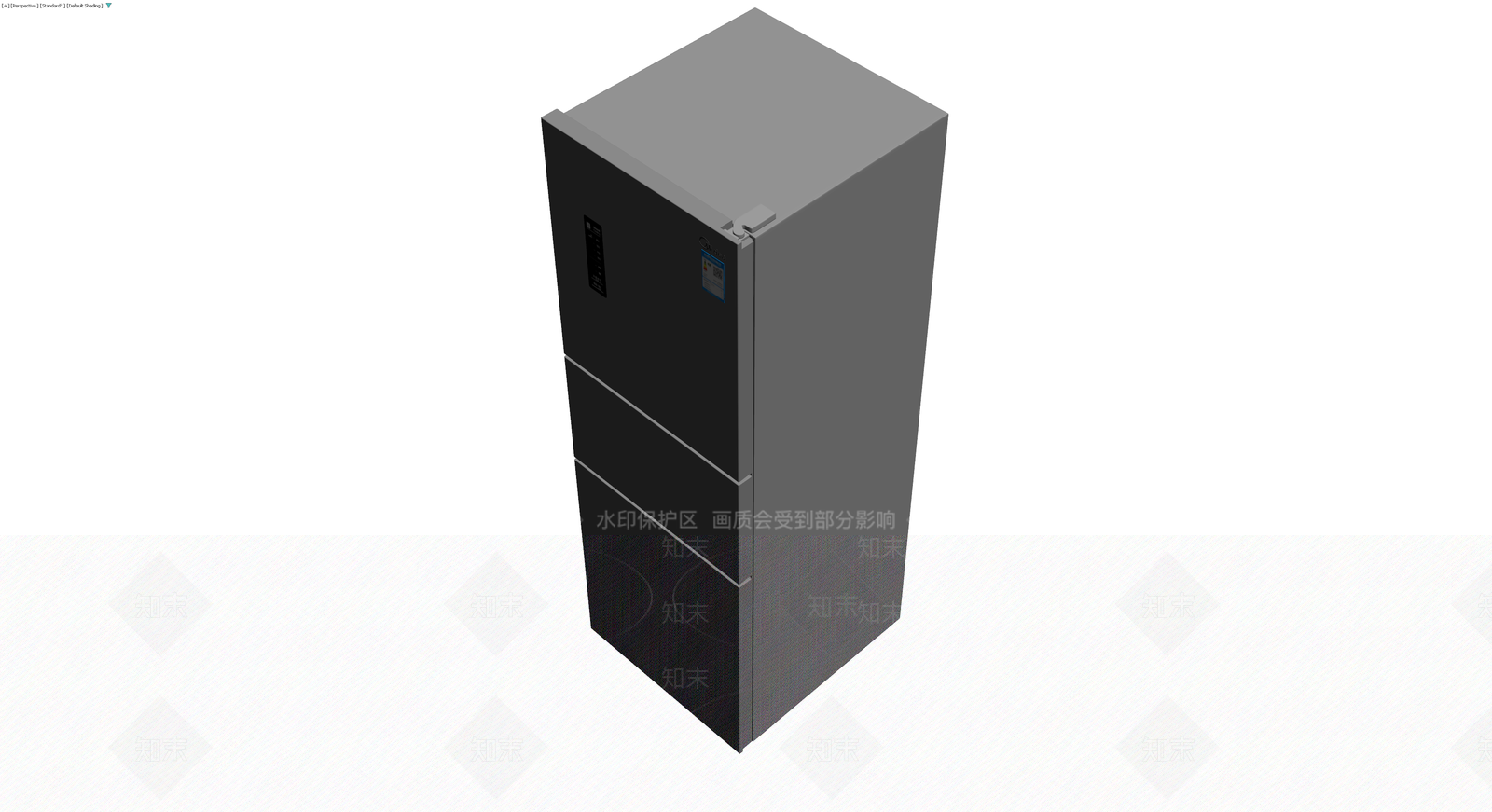 三门冰箱灰模3D模型下载【ID:1229931114】