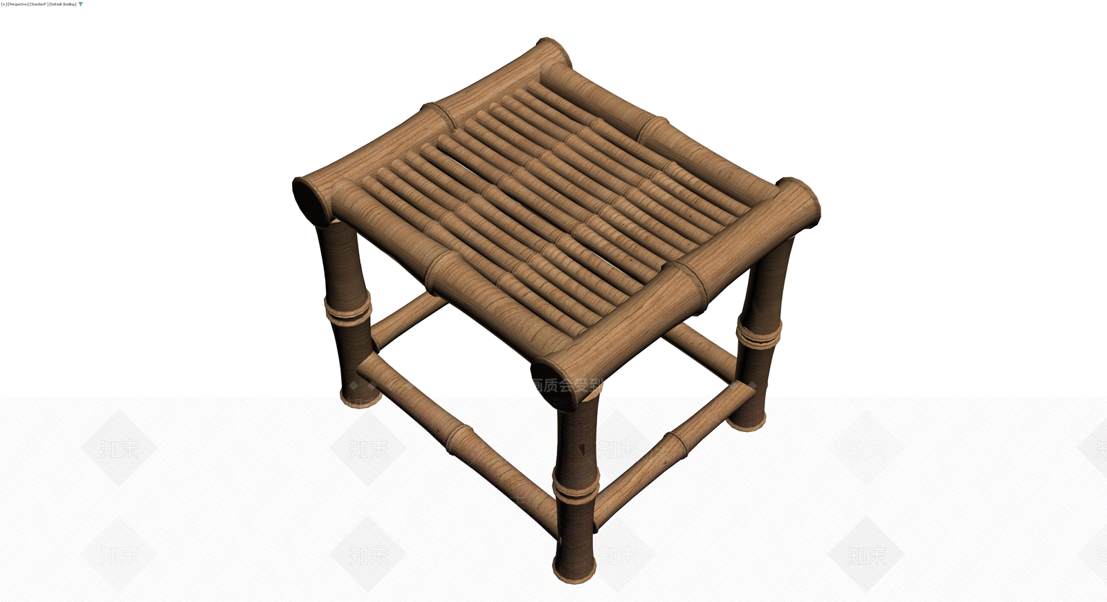 竹制方凳模型3D模型下载【ID:1229919999】