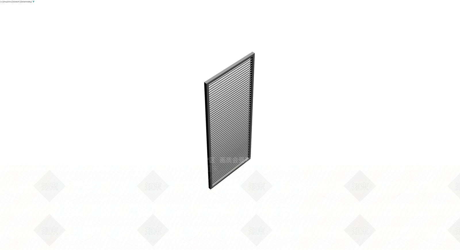 灰色百叶通风口格栅3D模型下载【ID:1229956535】