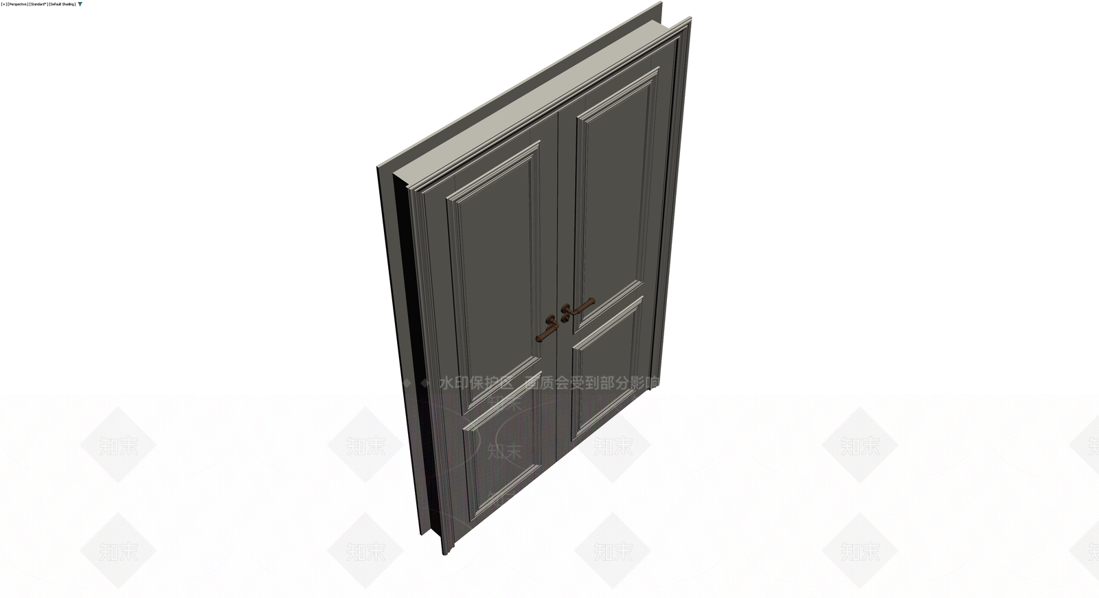 双开入户门组件3D模型下载【ID:1230599230】