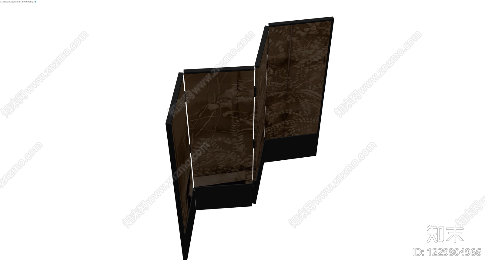 四折屏风3D模型下载【ID:1229804966】