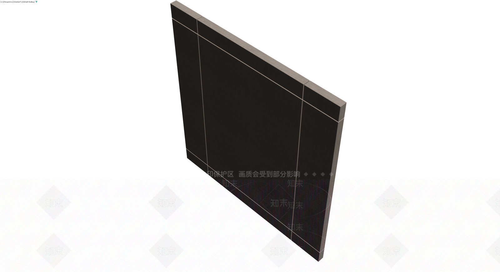 双拼色竖条纹装饰板3D模型下载【ID:1229980882】
