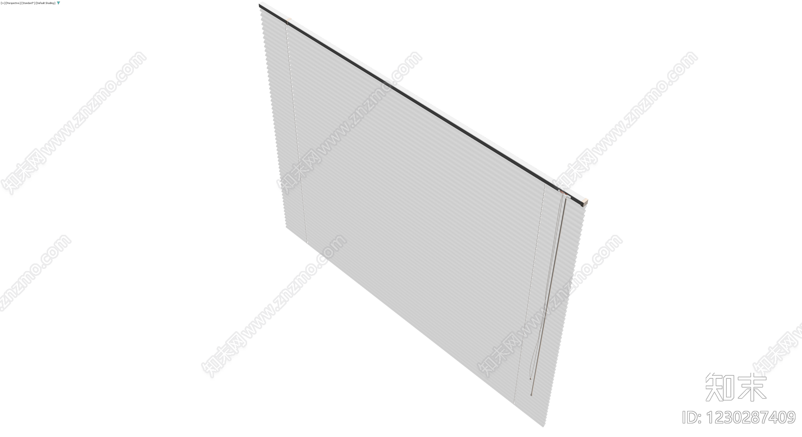 白色百叶窗整体模型3D模型下载【ID:1230287409】