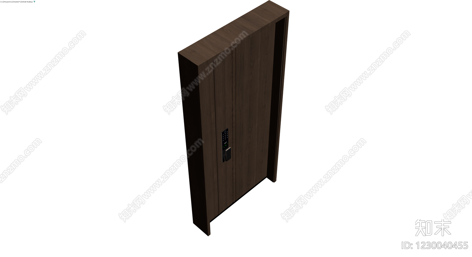深色木纹智能密码柜3D模型下载【ID:1230040455】