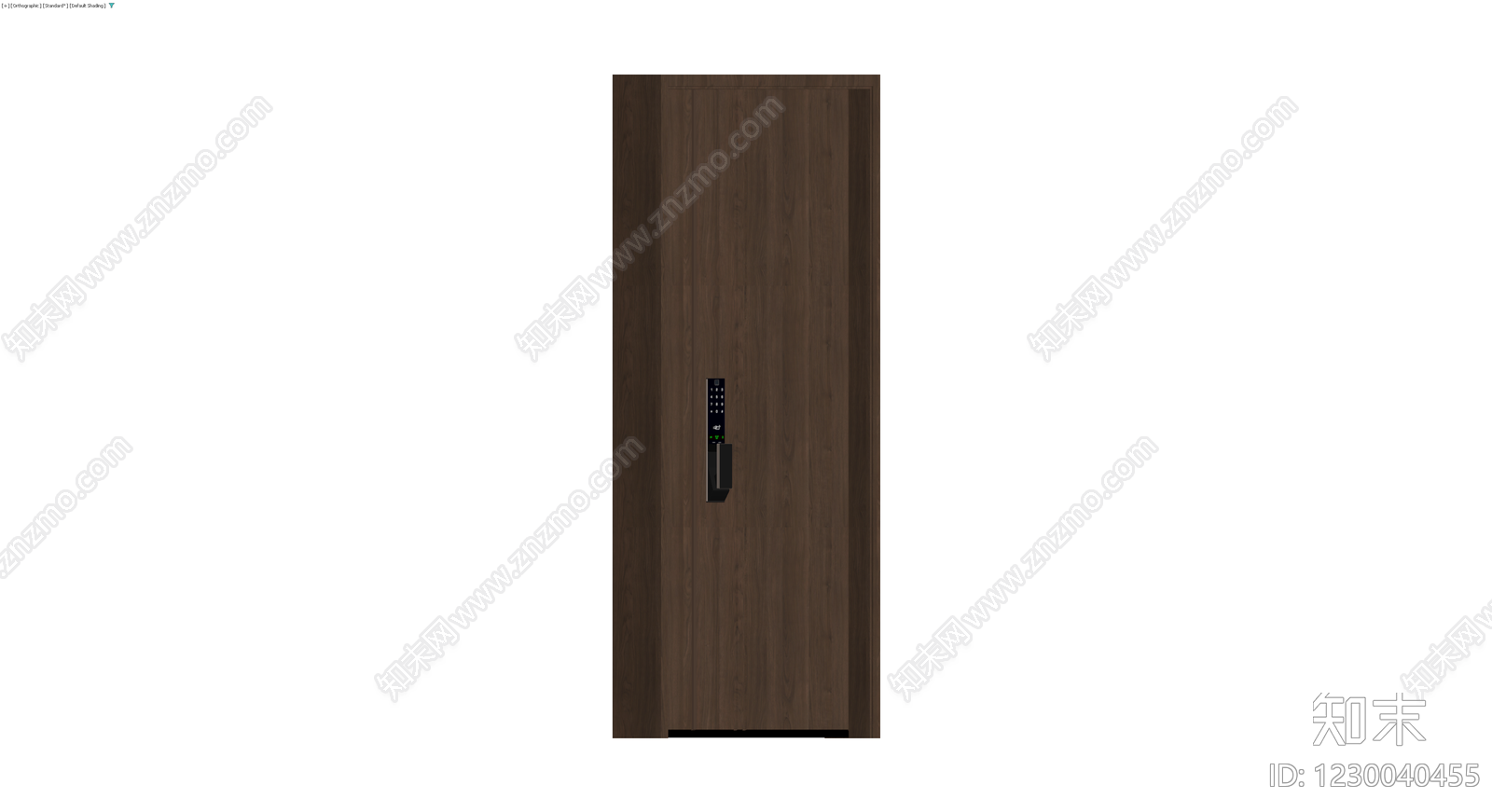 深色木纹智能密码柜3D模型下载【ID:1230040455】