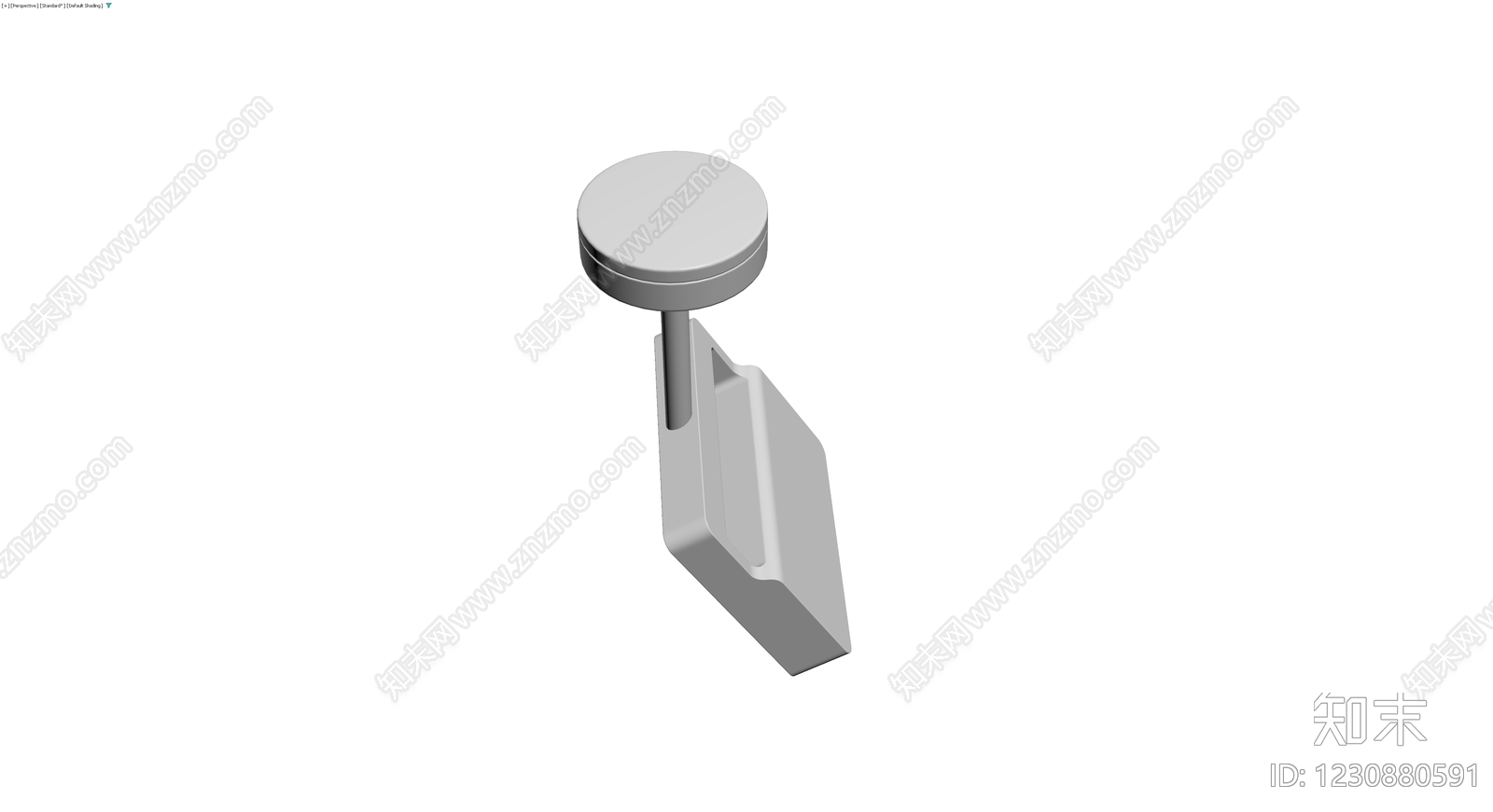 灰色圆顶壁灯3D模型下载【ID:1230880591】