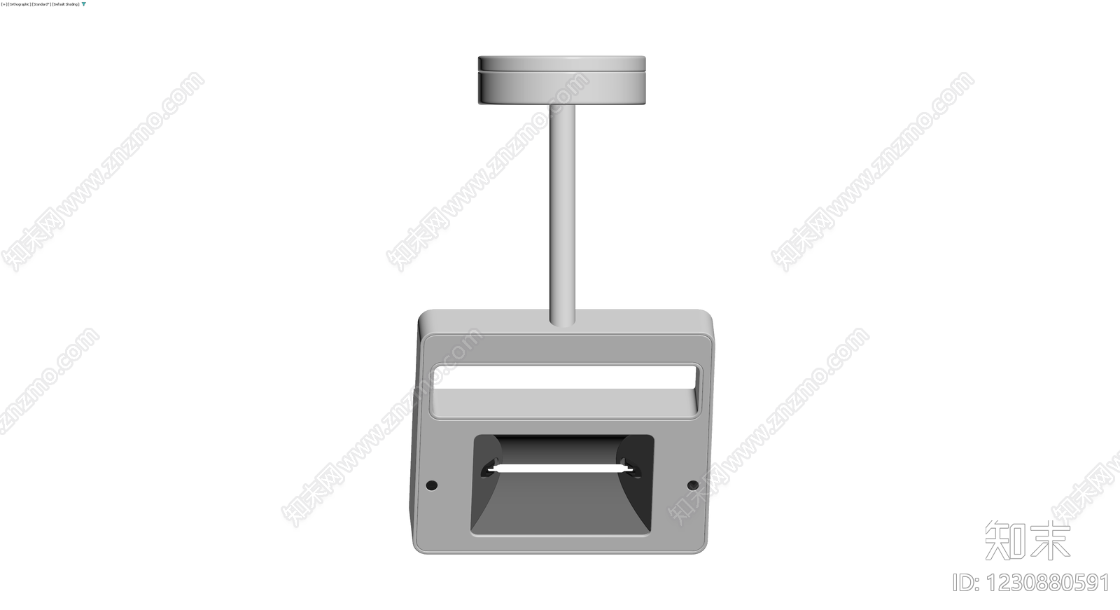 灰色圆顶壁灯3D模型下载【ID:1230880591】