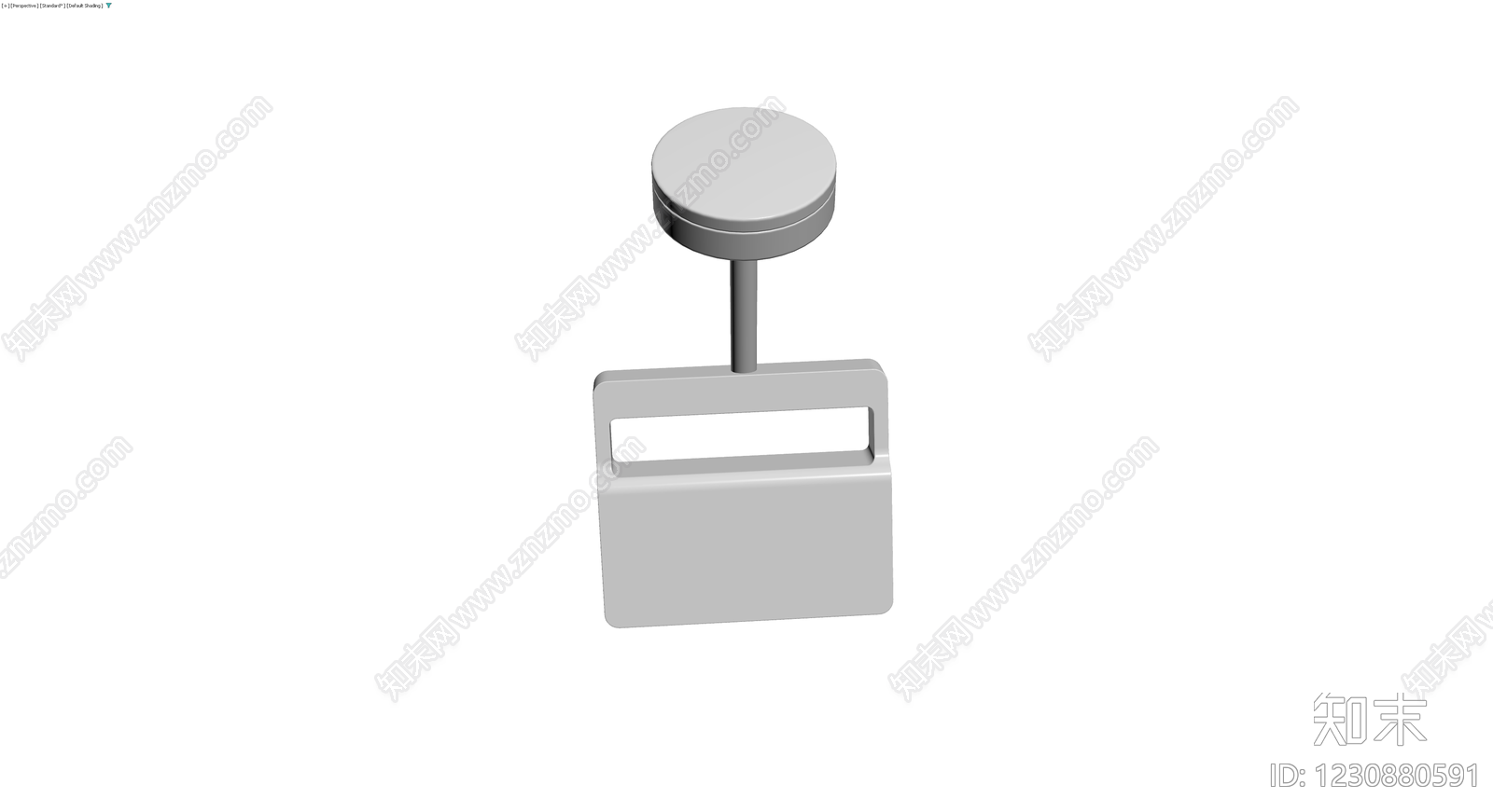 灰色圆顶壁灯3D模型下载【ID:1230880591】