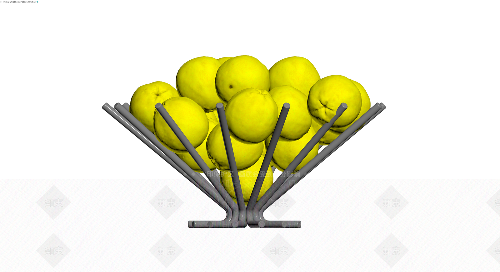 黄色柠檬果篮3D模型下载【ID:1229934887】