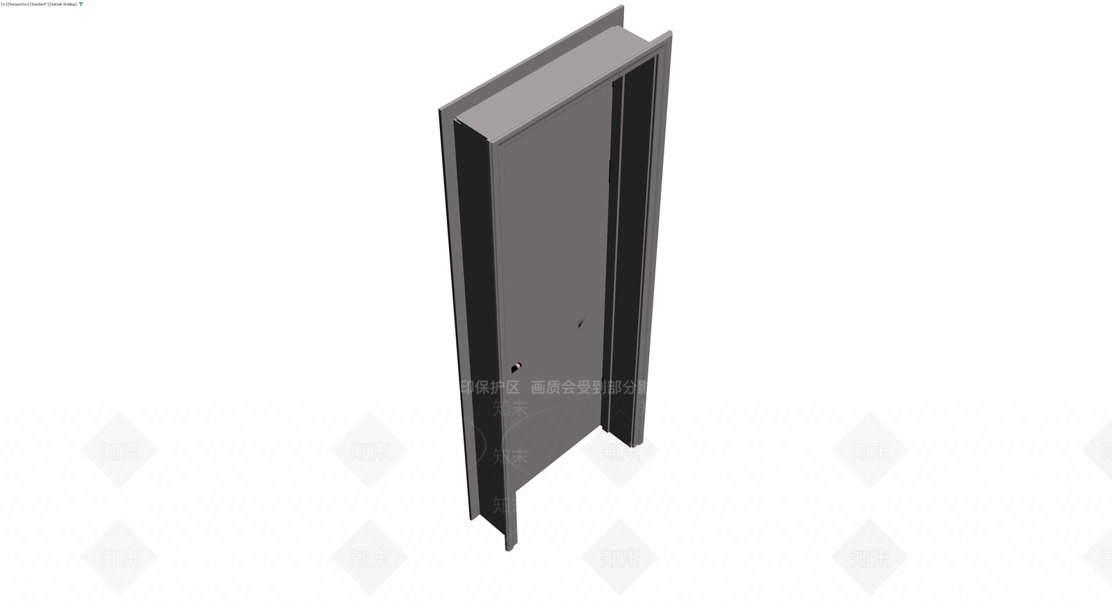 欧式双门板成品门3D模型下载【ID:1229877298】