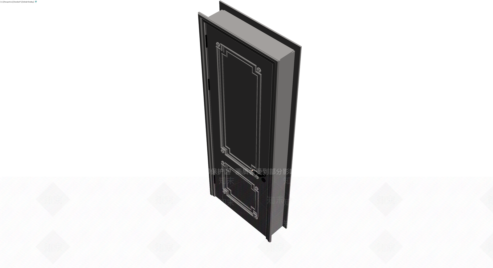 欧式双门板成品门3D模型下载【ID:1229877298】