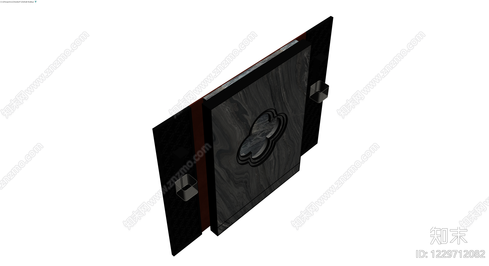 黑灰大理石双开门3D模型下载【ID:1229712082】