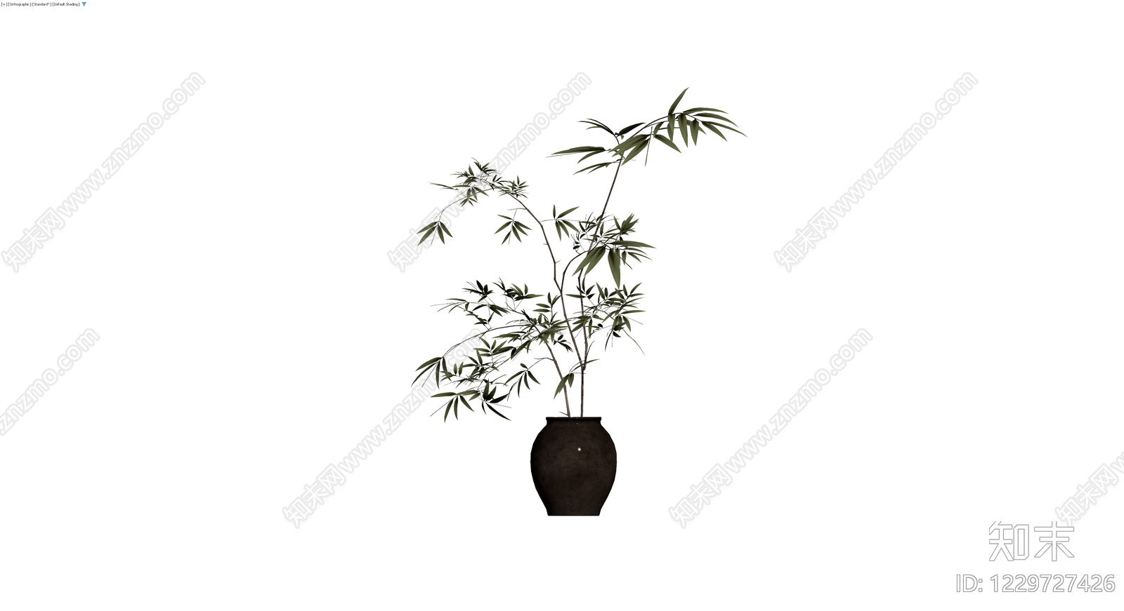 盆栽竹类植物模型3D模型下载【ID:1229727426】