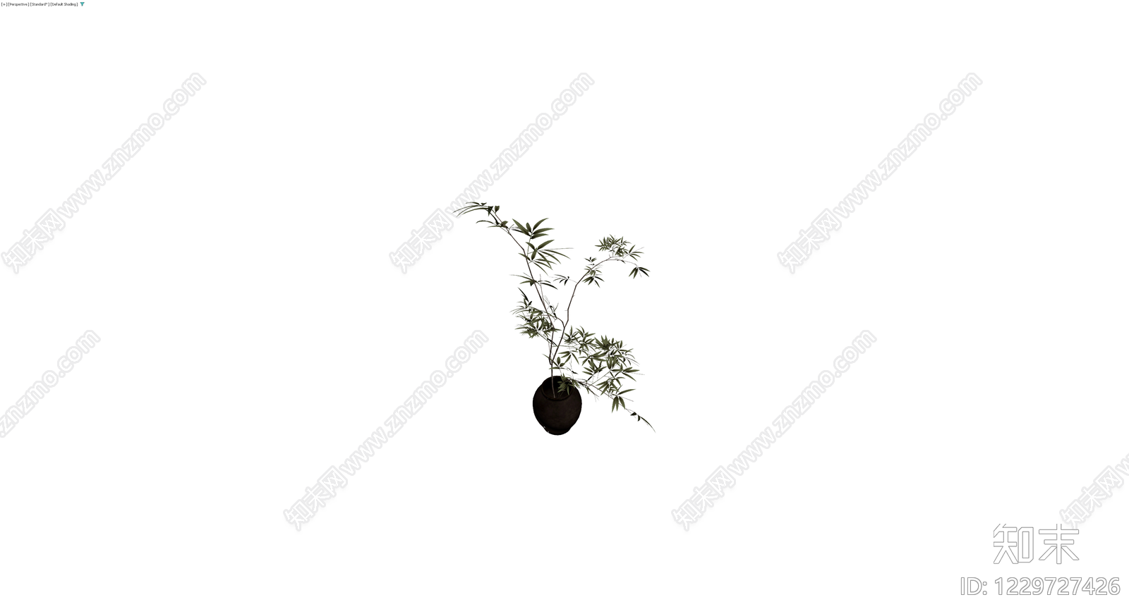 盆栽竹类植物模型3D模型下载【ID:1229727426】