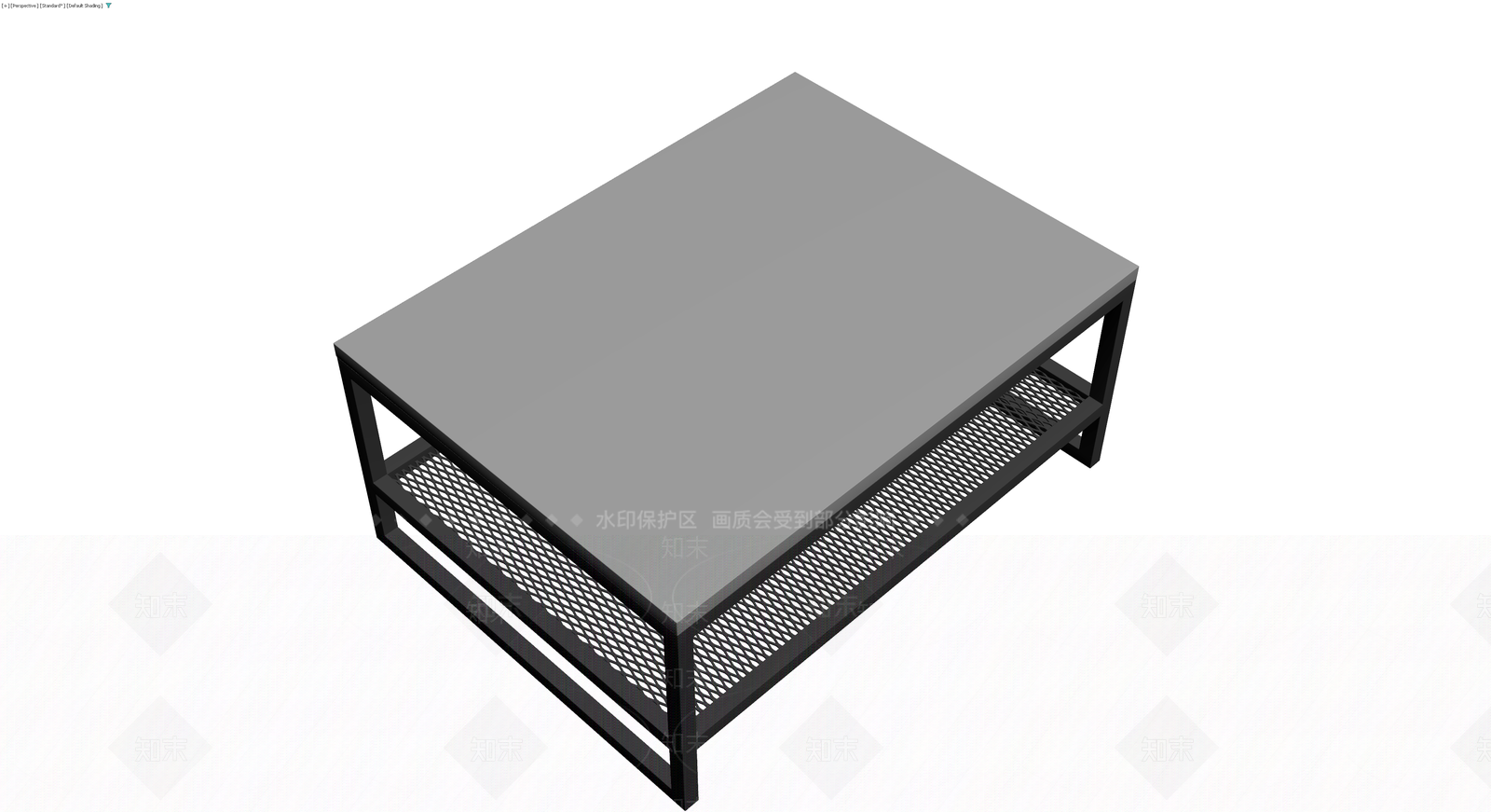 黑色金属网格茶几3D模型下载【ID:1230324504】