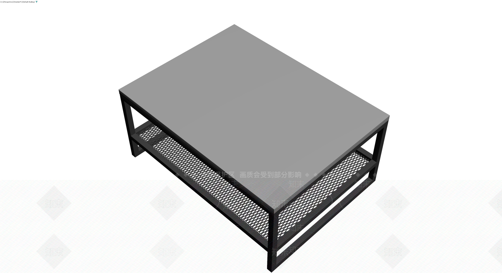 黑色金属网格茶几3D模型下载【ID:1230324504】