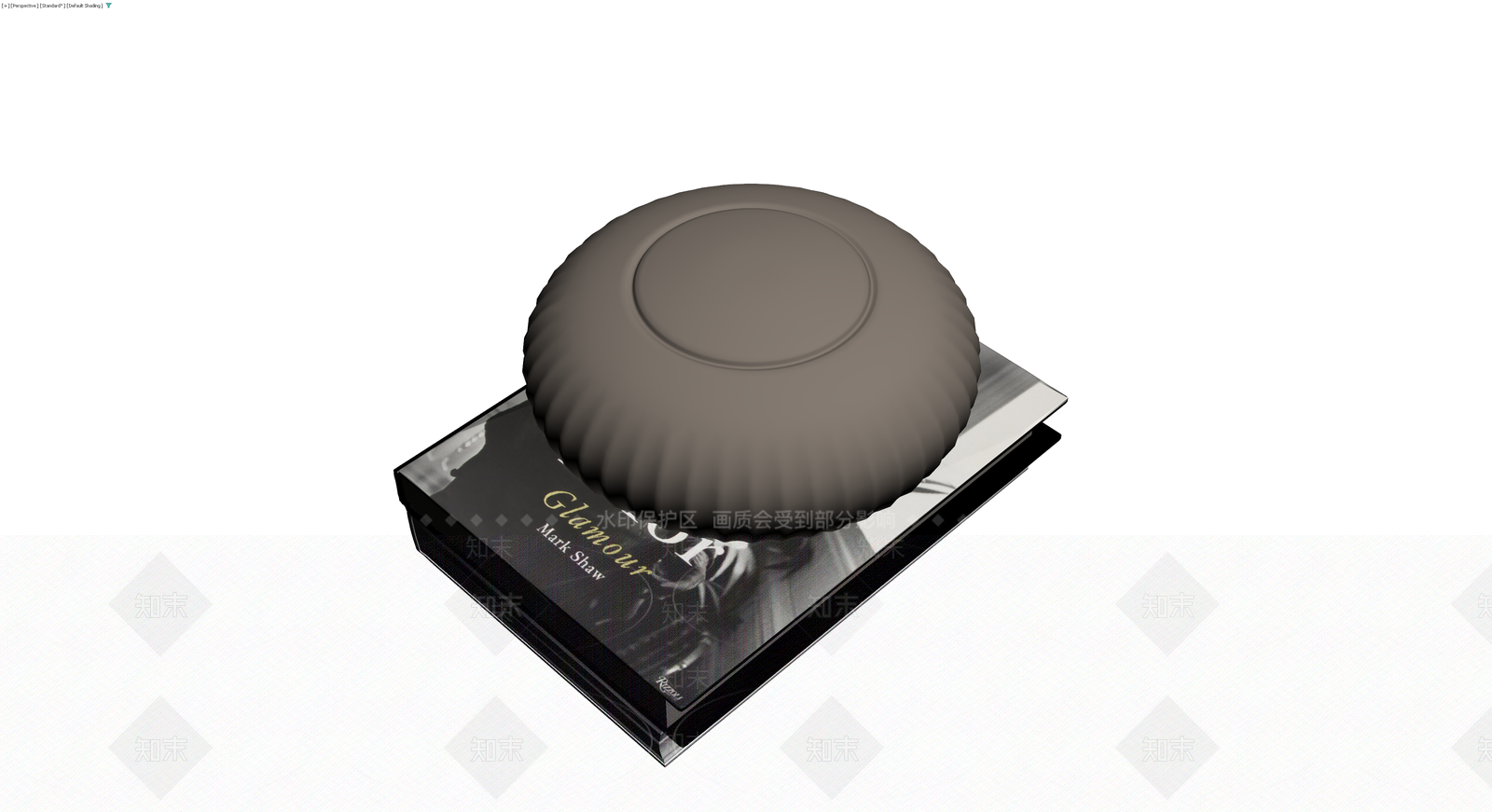 书籍与装饰盘组合3D模型下载【ID:1230342450】