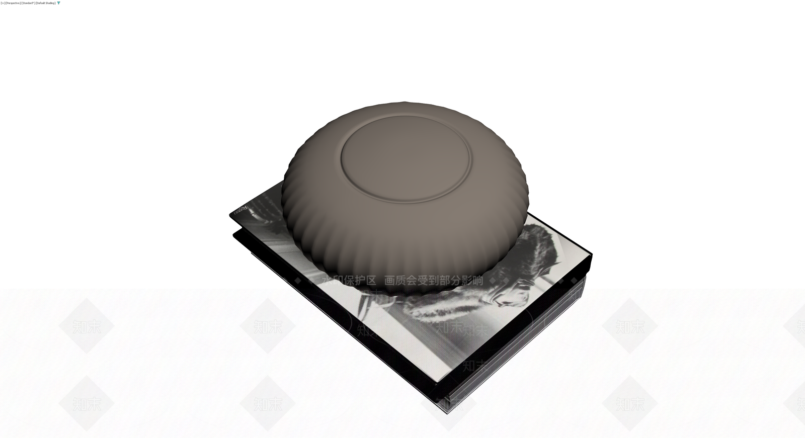 书籍与装饰盘组合3D模型下载【ID:1230342450】