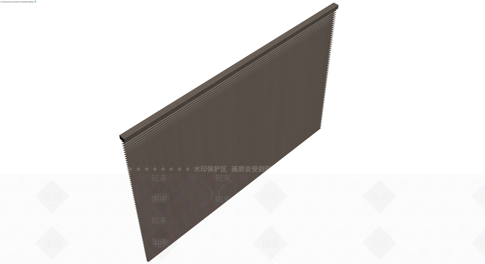 深褐色百叶窗组件3D模型下载【ID:1229642731】