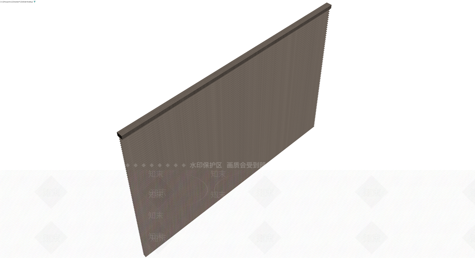 深褐色百叶窗组件3D模型下载【ID:1229642731】
