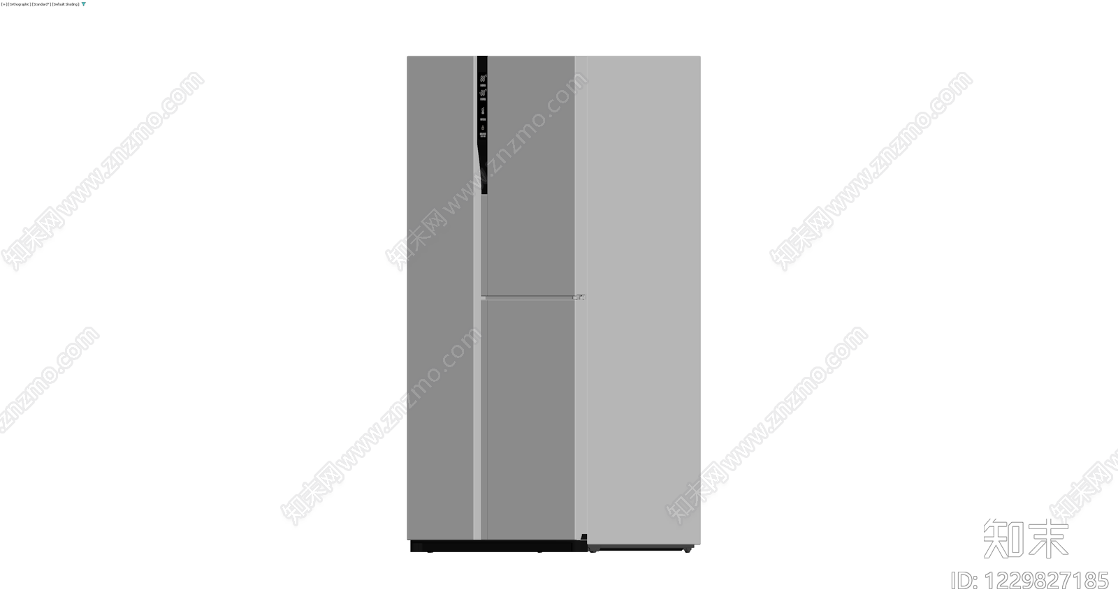 灰色四门冰箱模型3D模型下载【ID:1229827185】