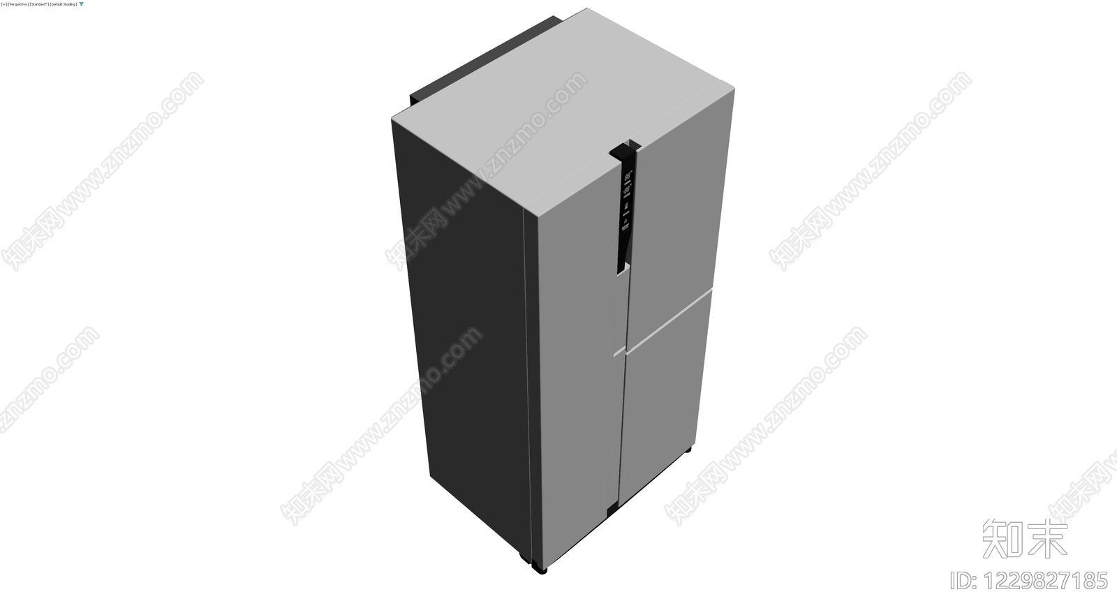 灰色四门冰箱模型3D模型下载【ID:1229827185】