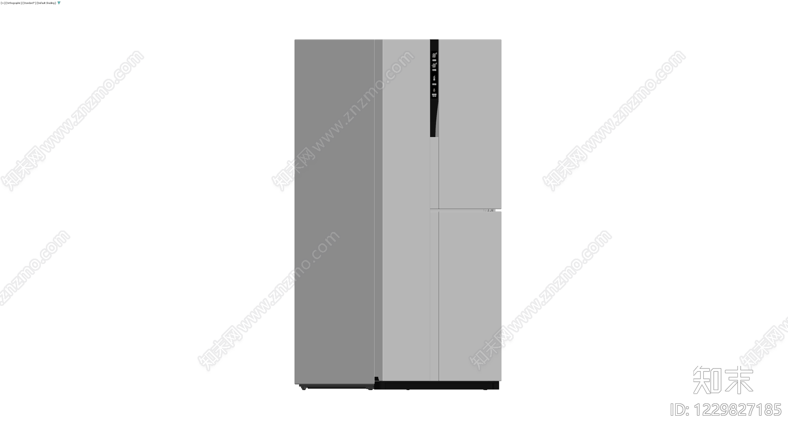 灰色四门冰箱模型3D模型下载【ID:1229827185】