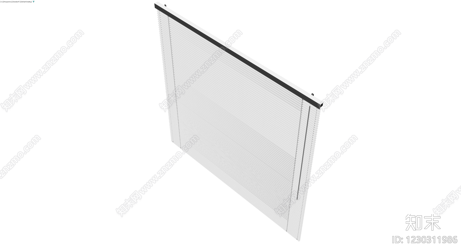 白色百叶窗成品3D模型下载【ID:1230311986】