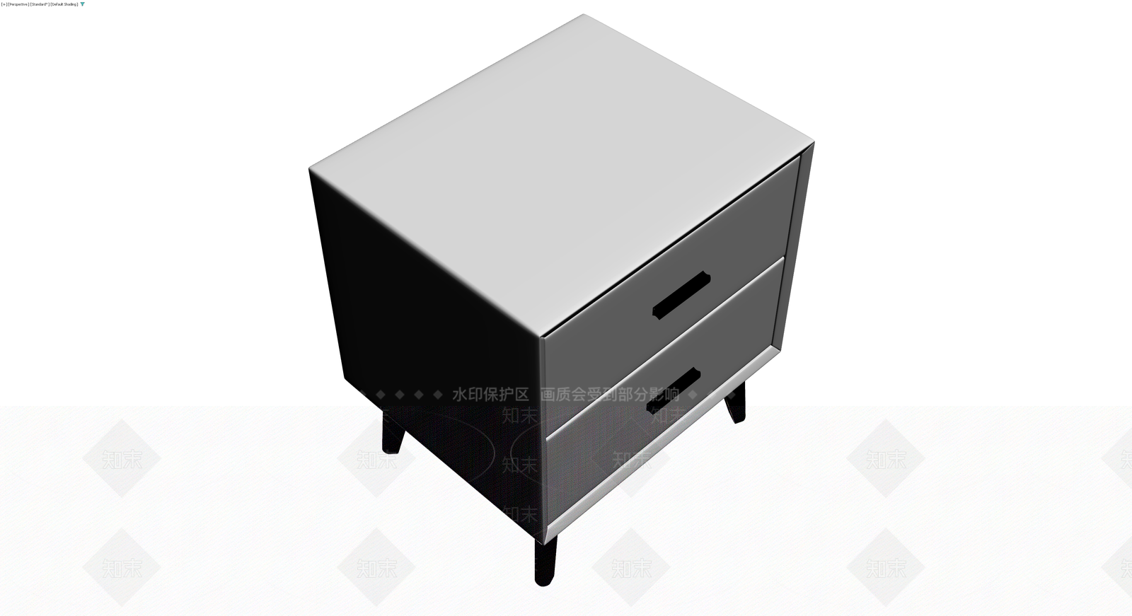 现代风格床头柜灰模3D模型下载【ID:1230146887】