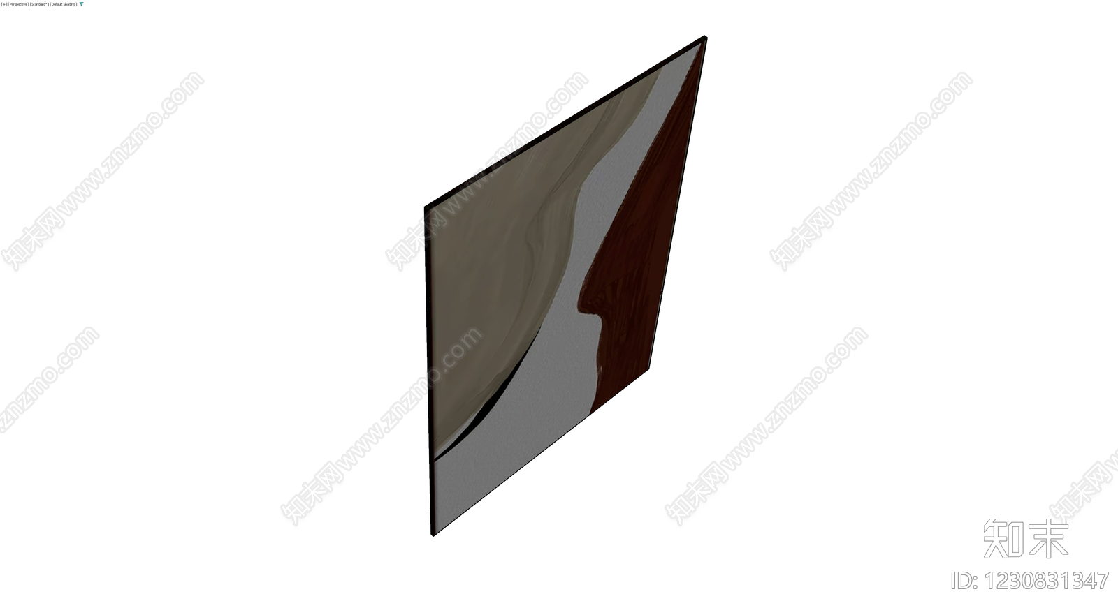 抽象装饰画3D模型下载【ID:1230831347】