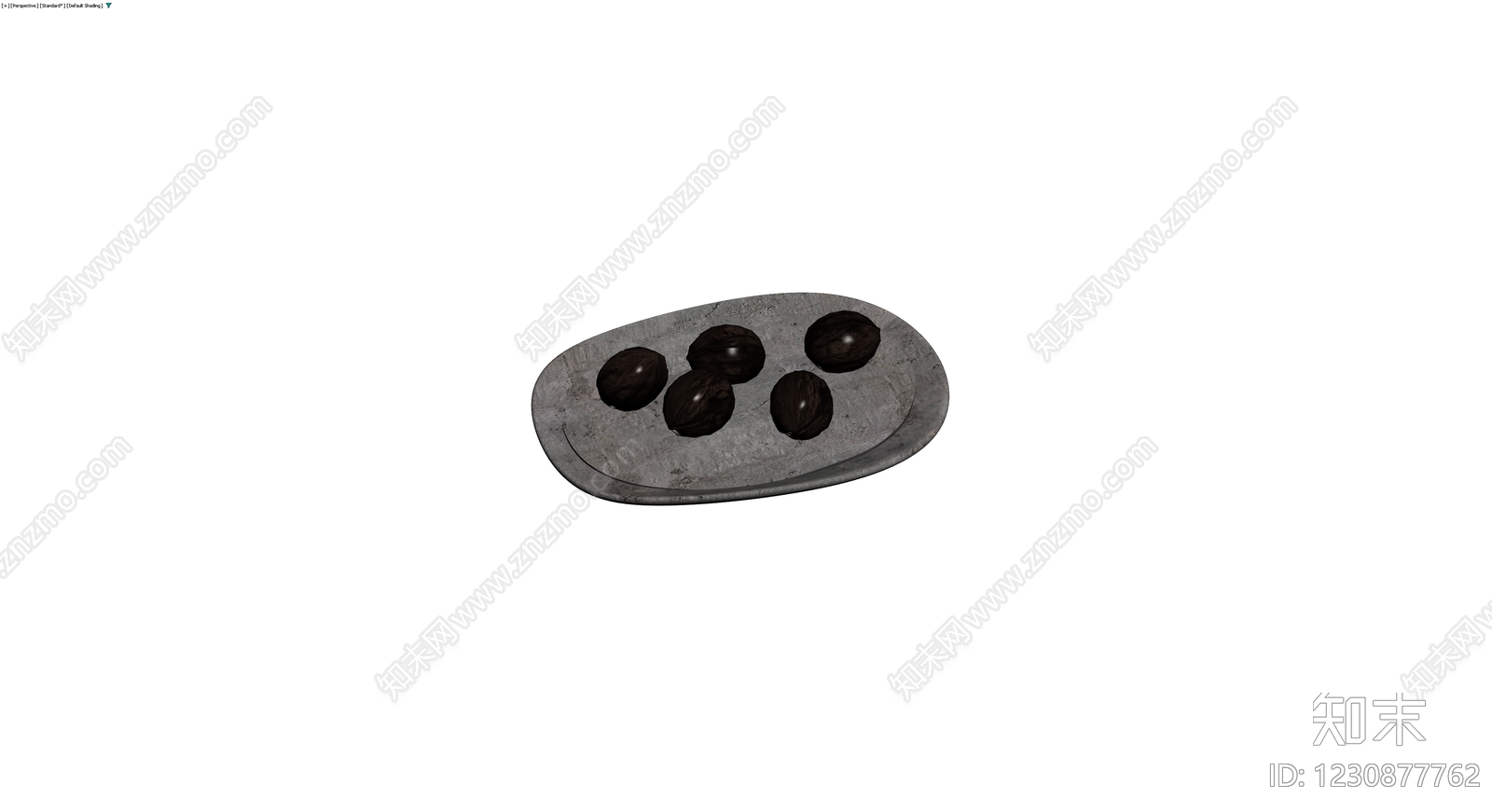 石质碗盛核桃组合3D模型下载【ID:1230877762】