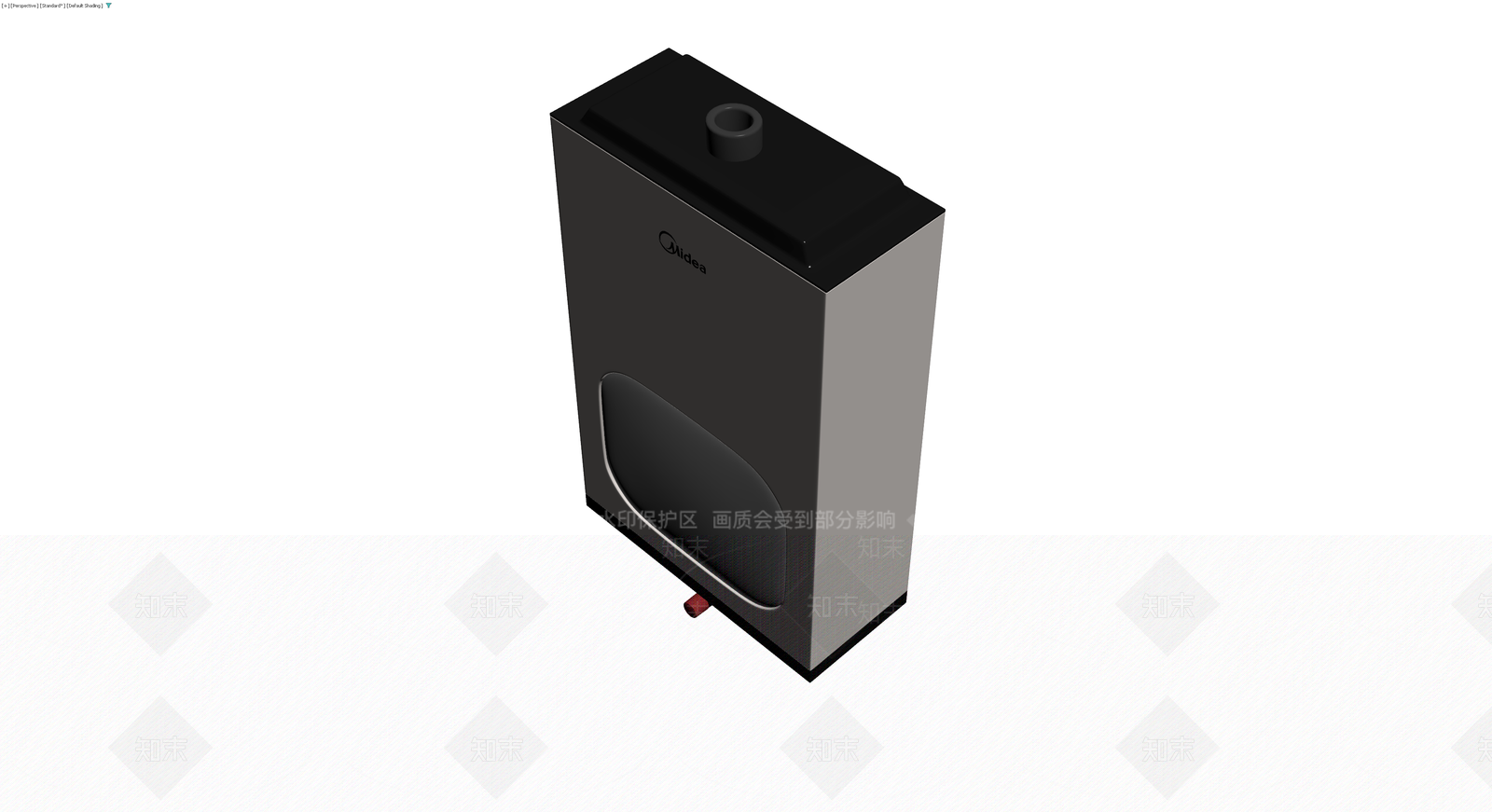 美的品牌立式热水器3D模型下载【ID:1230385530】