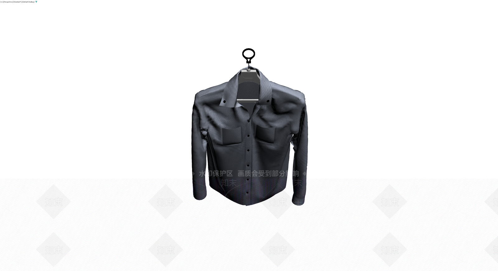 挂衣架上的长袖衬衫3D模型下载【ID:1230422116】