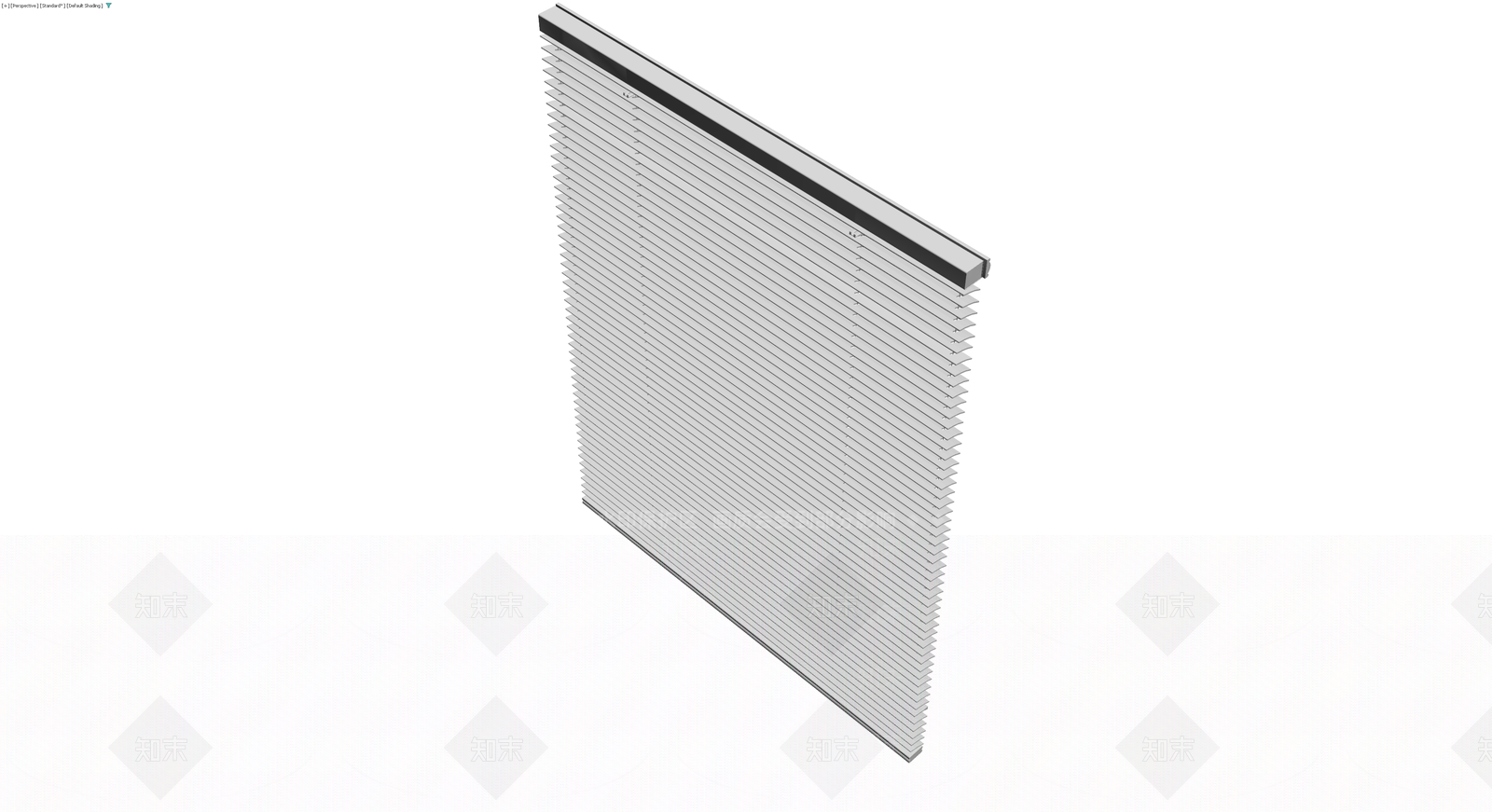 成品百叶窗帘组件3D模型下载【ID:1229894362】